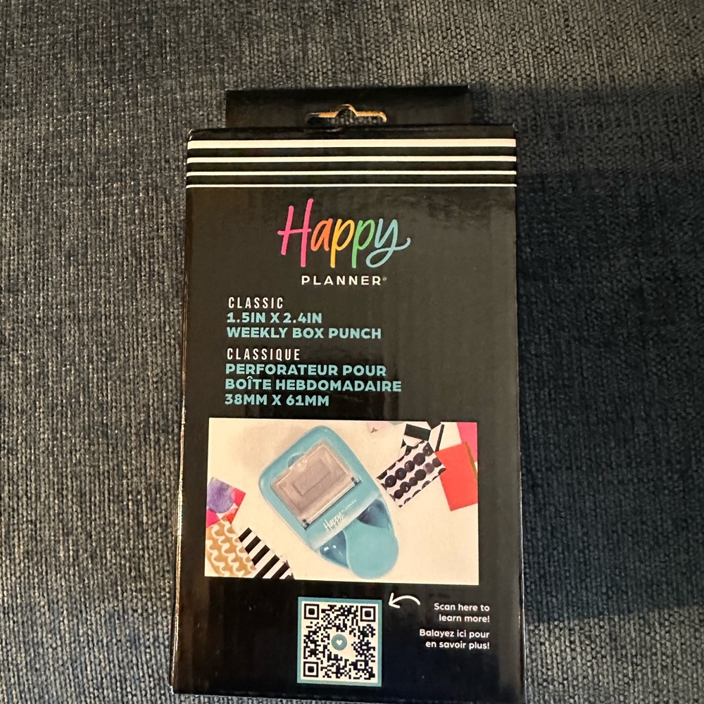 Happy Planner Classic Weekly Box Punch - Blue